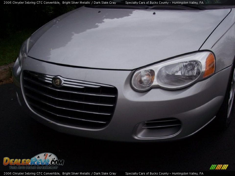 2006 Chrysler Sebring GTC Convertible Bright Silver Metallic / Dark Slate Gray Photo #26