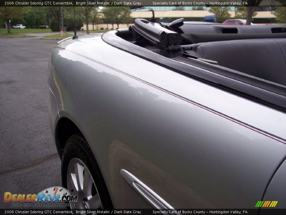 2006 Chrysler Sebring GTC Convertible Bright Silver Metallic / Dark Slate Gray Photo #28