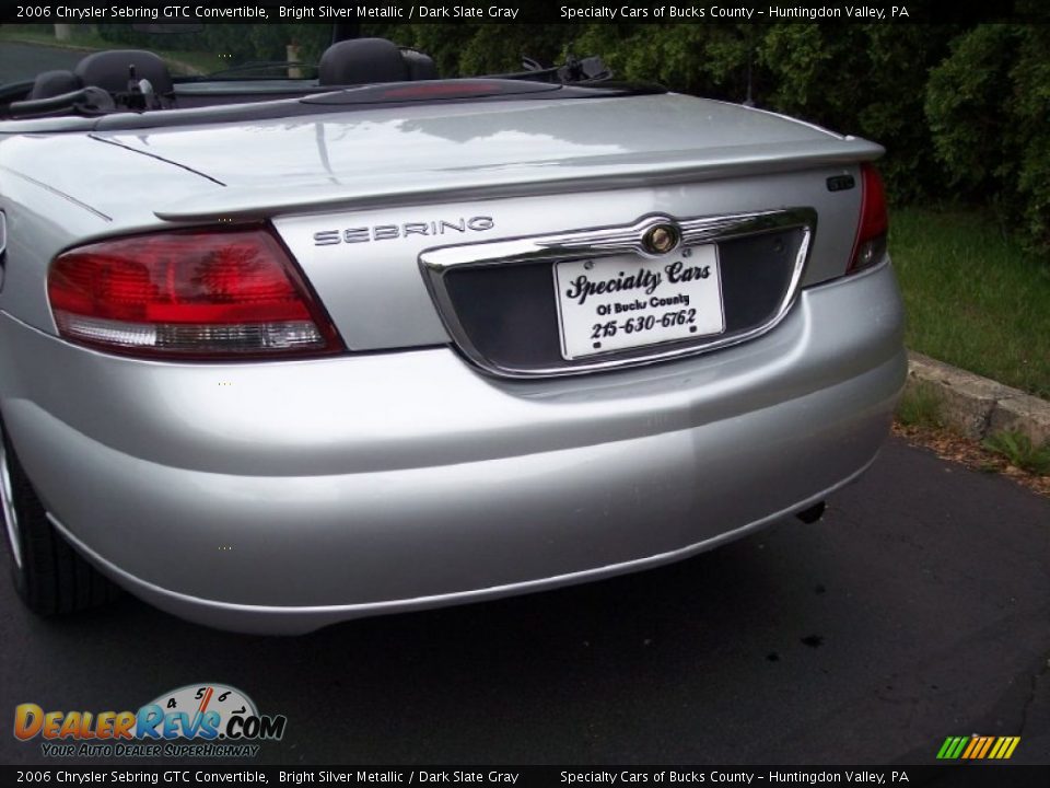 2006 Chrysler Sebring GTC Convertible Bright Silver Metallic / Dark Slate Gray Photo #30