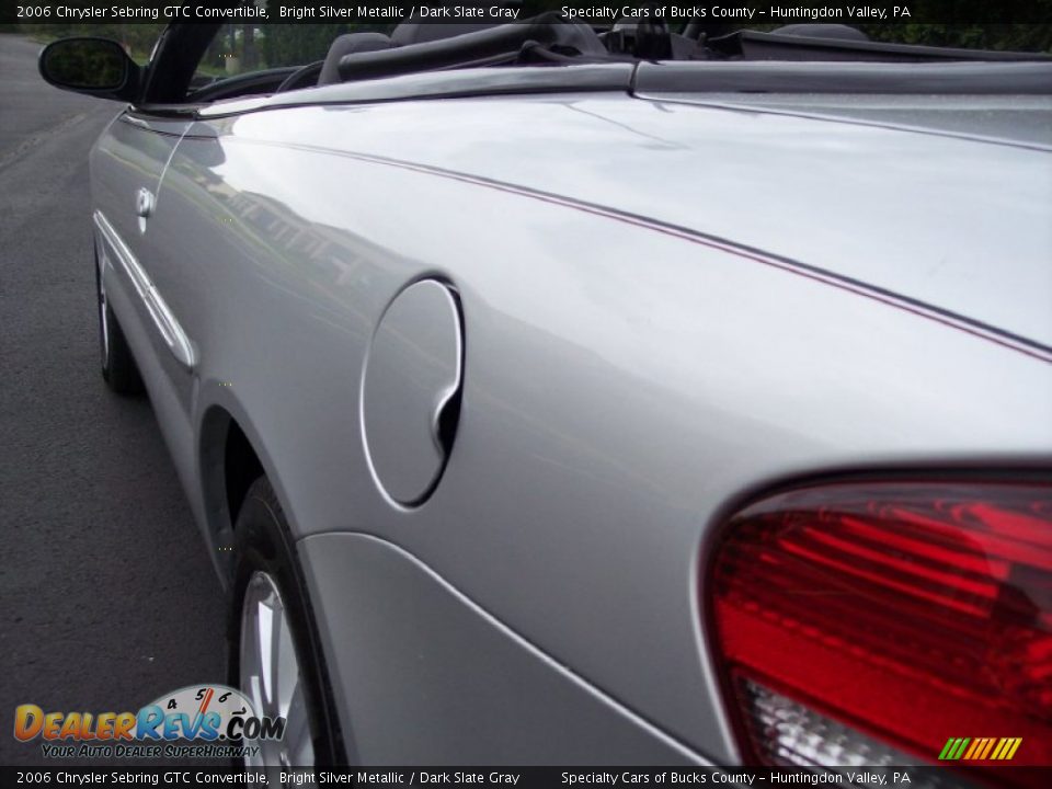 2006 Chrysler Sebring GTC Convertible Bright Silver Metallic / Dark Slate Gray Photo #31