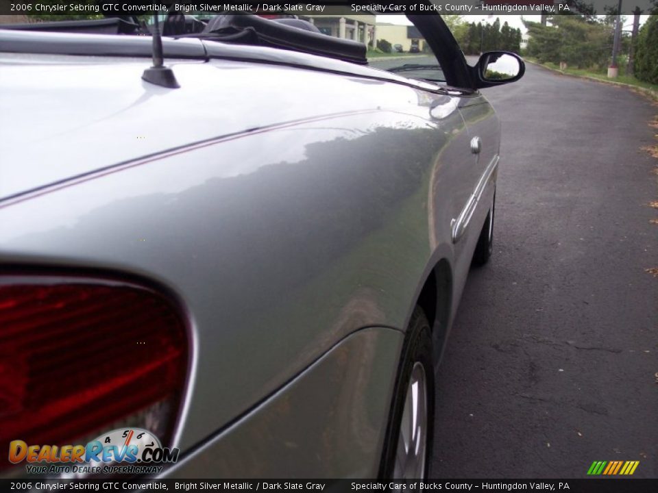 2006 Chrysler Sebring GTC Convertible Bright Silver Metallic / Dark Slate Gray Photo #32