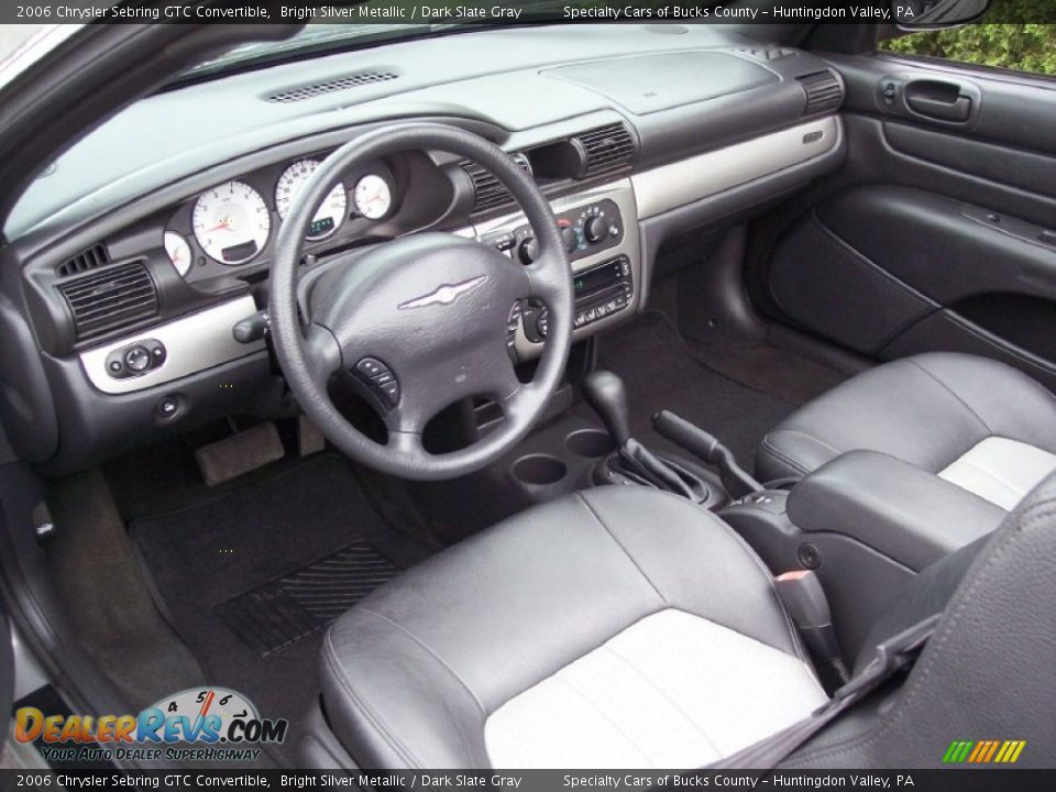 2006 Chrysler Sebring GTC Convertible Bright Silver Metallic / Dark Slate Gray Photo #35