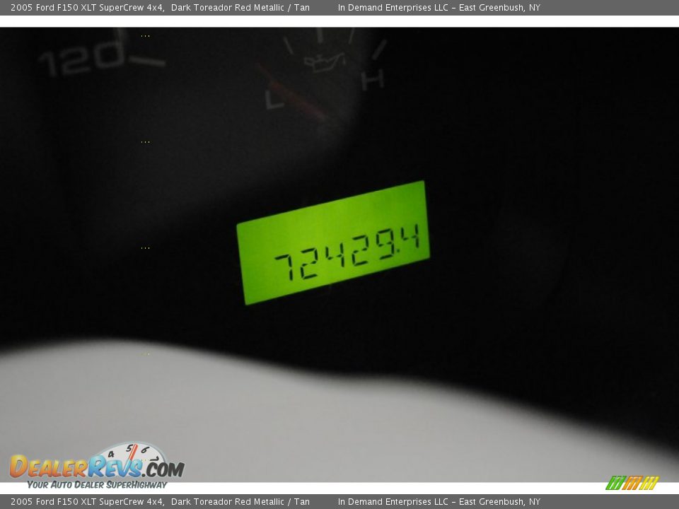 2005 Ford F150 XLT SuperCrew 4x4 Dark Toreador Red Metallic / Tan Photo #8