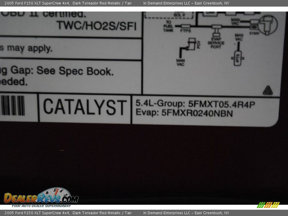 2005 Ford F150 XLT SuperCrew 4x4 Dark Toreador Red Metallic / Tan Photo #11