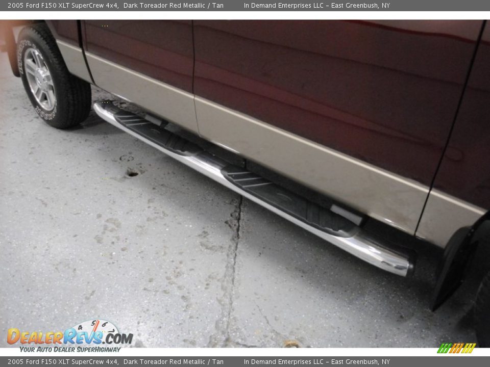 2005 Ford F150 XLT SuperCrew 4x4 Dark Toreador Red Metallic / Tan Photo #33