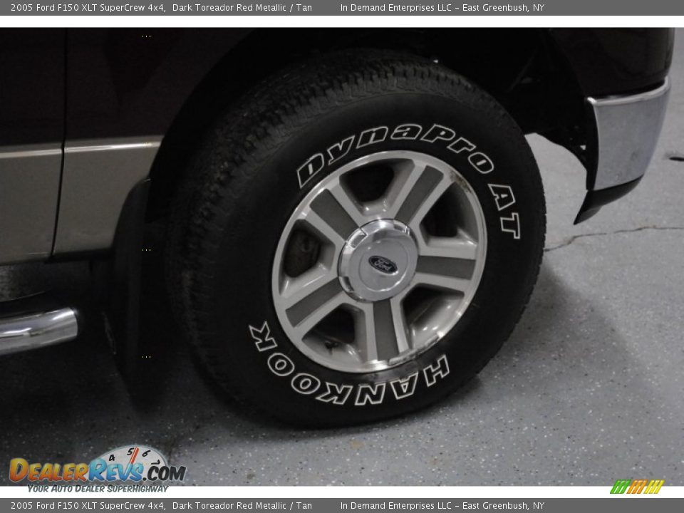 2005 Ford F150 XLT SuperCrew 4x4 Dark Toreador Red Metallic / Tan Photo #34