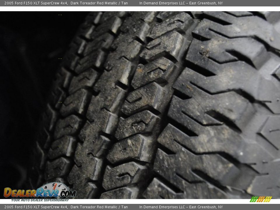 2005 Ford F150 XLT SuperCrew 4x4 Dark Toreador Red Metallic / Tan Photo #35