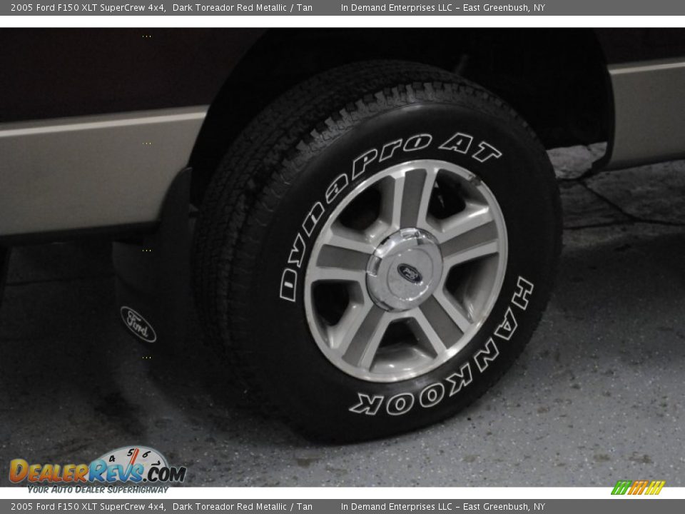 2005 Ford F150 XLT SuperCrew 4x4 Dark Toreador Red Metallic / Tan Photo #36