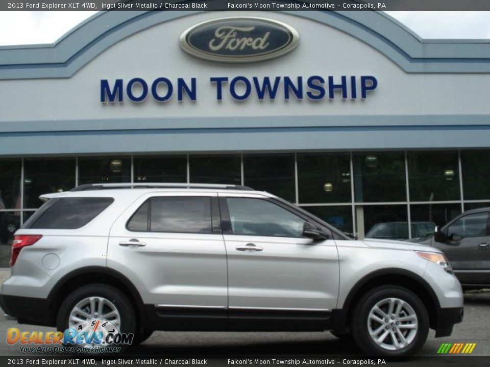 2013 Ford Explorer XLT 4WD Ingot Silver Metallic / Charcoal Black Photo #1