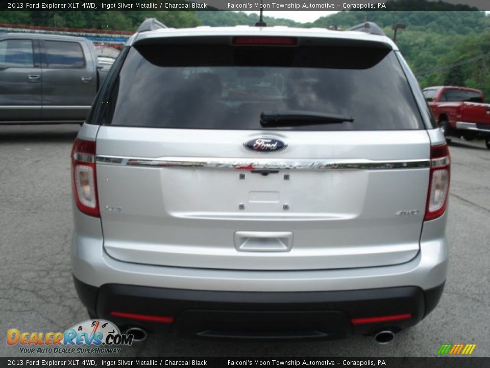 2013 Ford Explorer XLT 4WD Ingot Silver Metallic / Charcoal Black Photo #7
