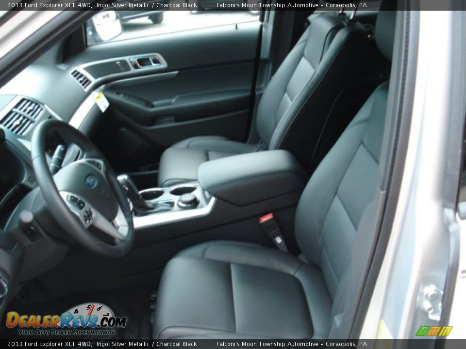 2013 Ford Explorer XLT 4WD Ingot Silver Metallic / Charcoal Black Photo #11