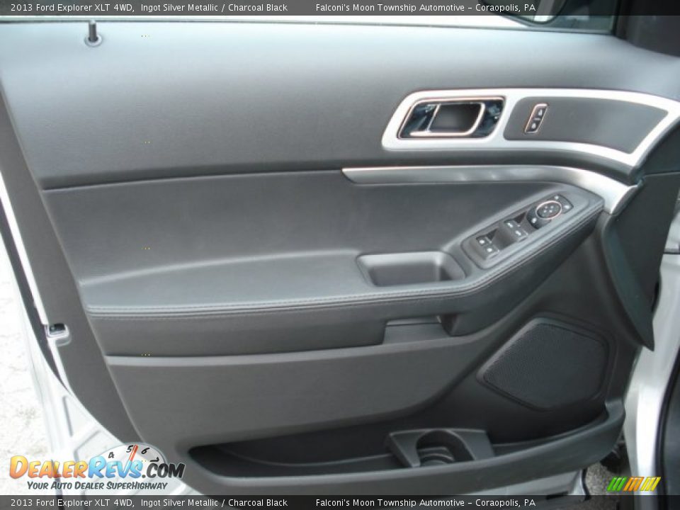 2013 Ford Explorer XLT 4WD Ingot Silver Metallic / Charcoal Black Photo #12