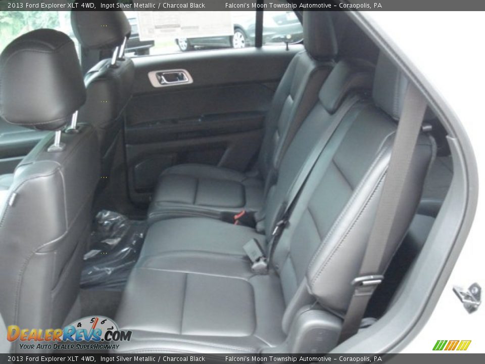 2013 Ford Explorer XLT 4WD Ingot Silver Metallic / Charcoal Black Photo #13