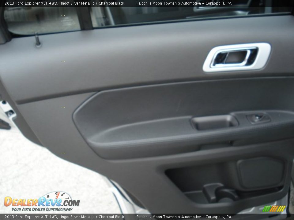 2013 Ford Explorer XLT 4WD Ingot Silver Metallic / Charcoal Black Photo #15