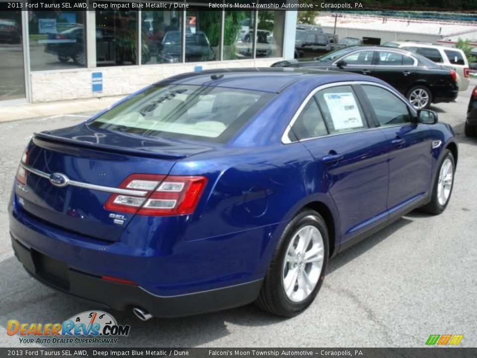 Deep Impact Blue Metallic 2013 Ford Taurus SEL AWD Photo #8