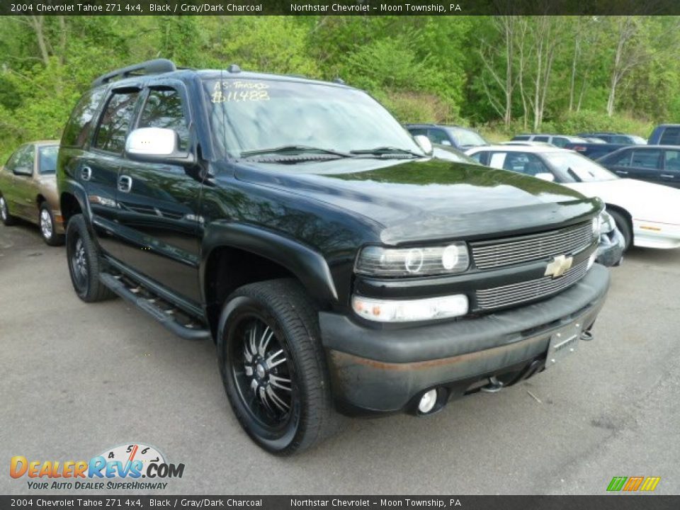 2004 Chevrolet Tahoe Z71 4x4 Black / Gray/Dark Charcoal Photo #1