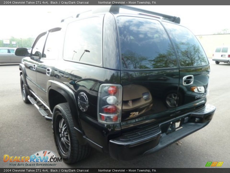 2004 Chevrolet Tahoe Z71 4x4 Black / Gray/Dark Charcoal Photo #4