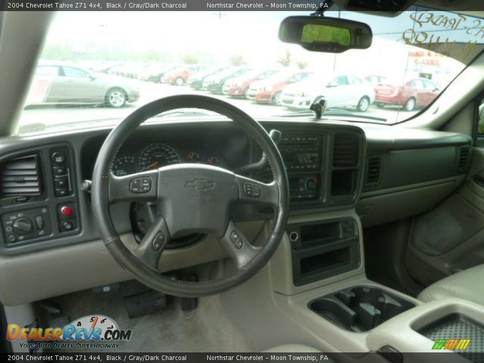 2004 Chevrolet Tahoe Z71 4x4 Black / Gray/Dark Charcoal Photo #10