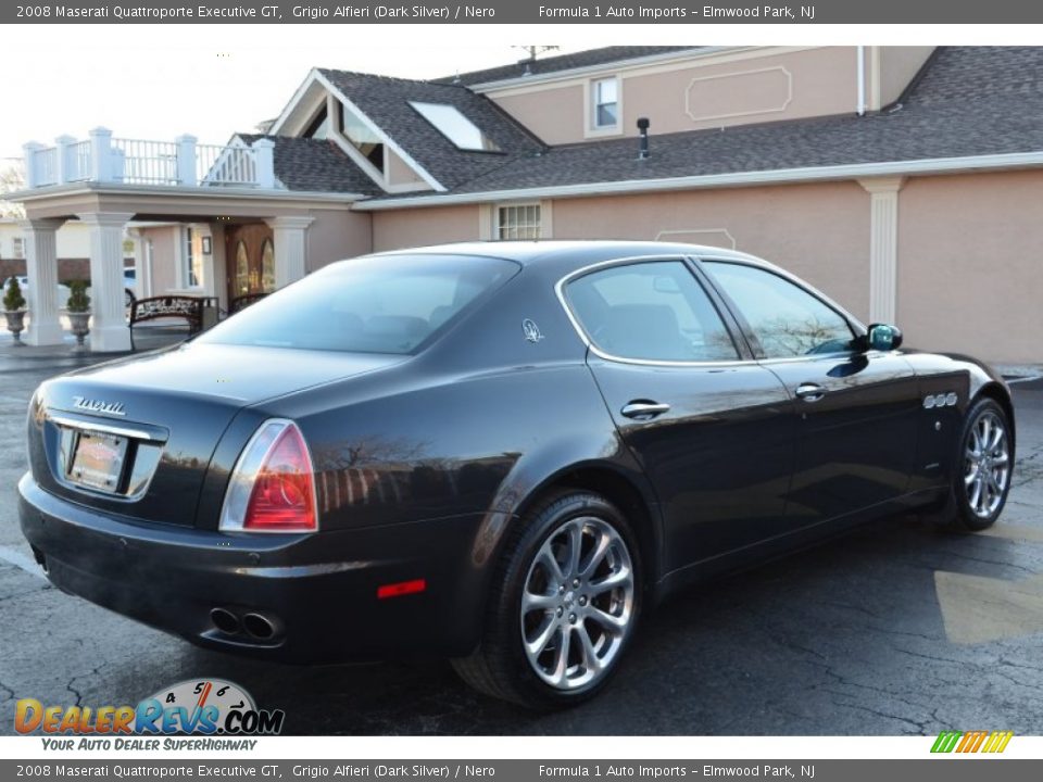 2008 Maserati Quattroporte Executive GT Grigio Alfieri (Dark Silver) / Nero Photo #6