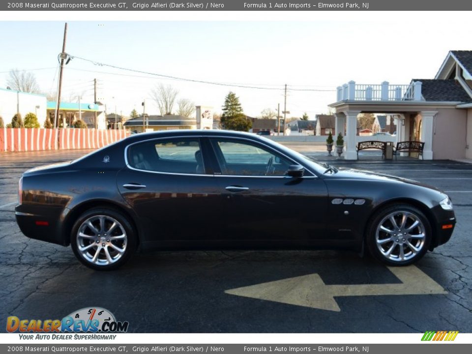 2008 Maserati Quattroporte Executive GT Grigio Alfieri (Dark Silver) / Nero Photo #7