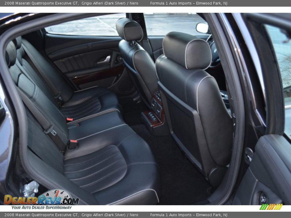 2008 Maserati Quattroporte Executive GT Grigio Alfieri (Dark Silver) / Nero Photo #11