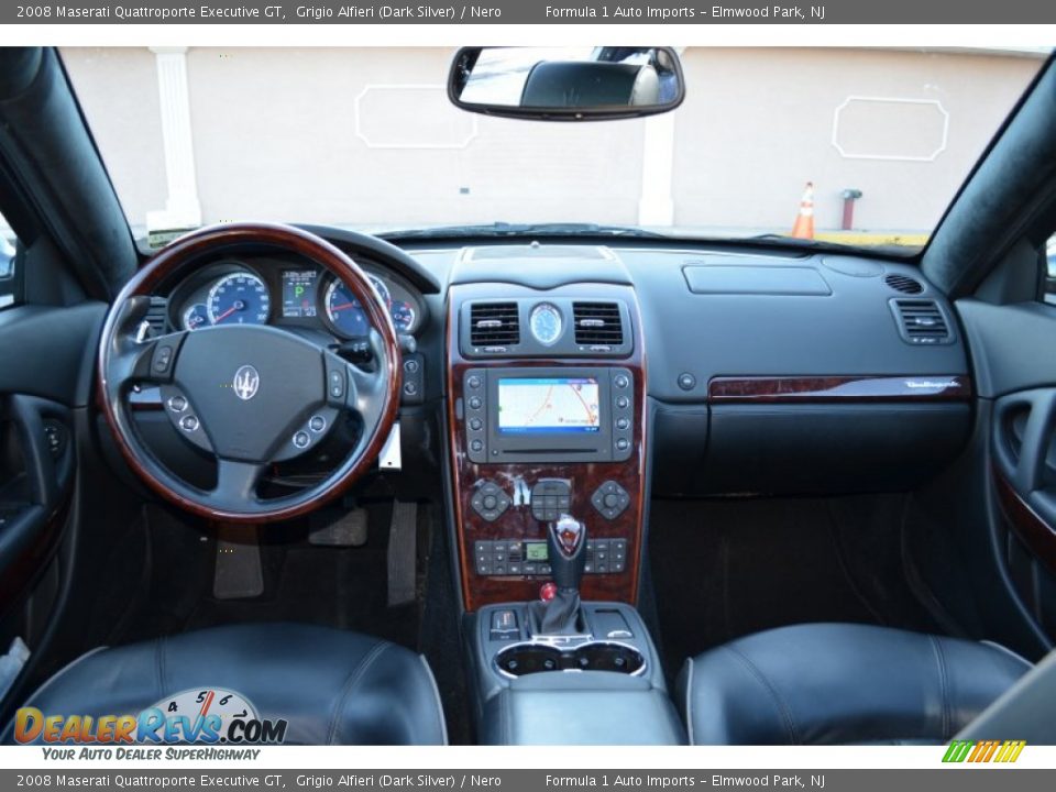 2008 Maserati Quattroporte Executive GT Grigio Alfieri (Dark Silver) / Nero Photo #13