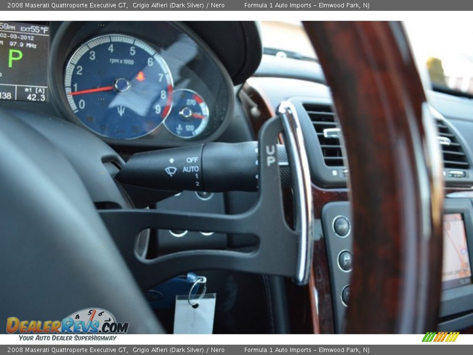 2008 Maserati Quattroporte Executive GT Grigio Alfieri (Dark Silver) / Nero Photo #23