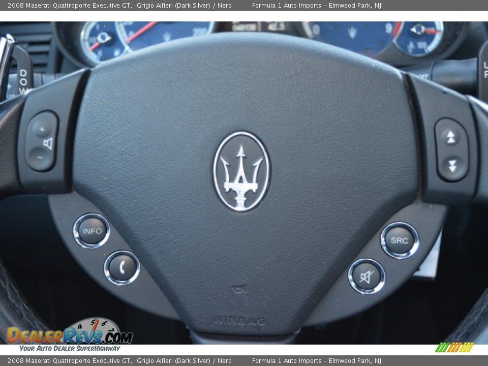 2008 Maserati Quattroporte Executive GT Grigio Alfieri (Dark Silver) / Nero Photo #25