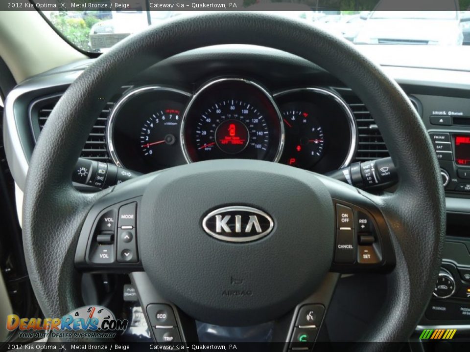 2012 Kia Optima LX Metal Bronze / Beige Photo #28