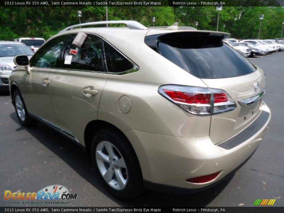 2013 Lexus RX 350 AWD Satin Cashmere Metallic / Saddle Tan/Espresso Birds Eye Maple Photo #2
