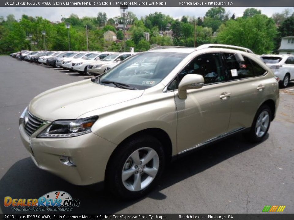 2013 Lexus RX 350 AWD Satin Cashmere Metallic / Saddle Tan/Espresso Birds Eye Maple Photo #8