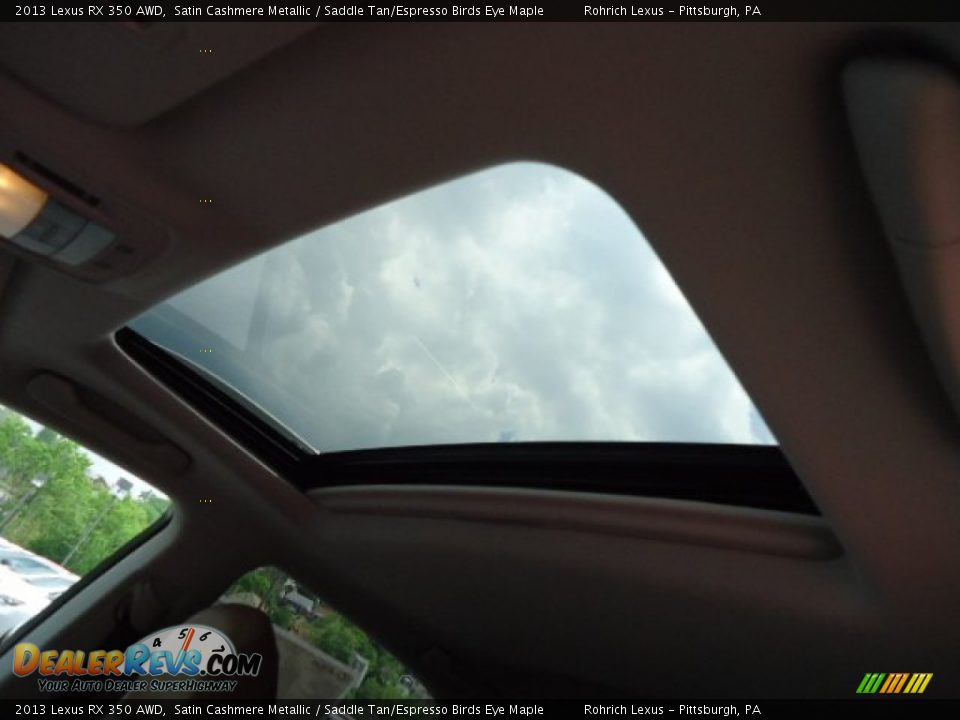 Sunroof of 2013 Lexus RX 350 AWD Photo #16
