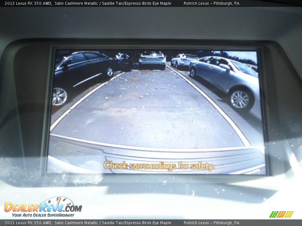 2013 Lexus RX 350 AWD Satin Cashmere Metallic / Saddle Tan/Espresso Birds Eye Maple Photo #18