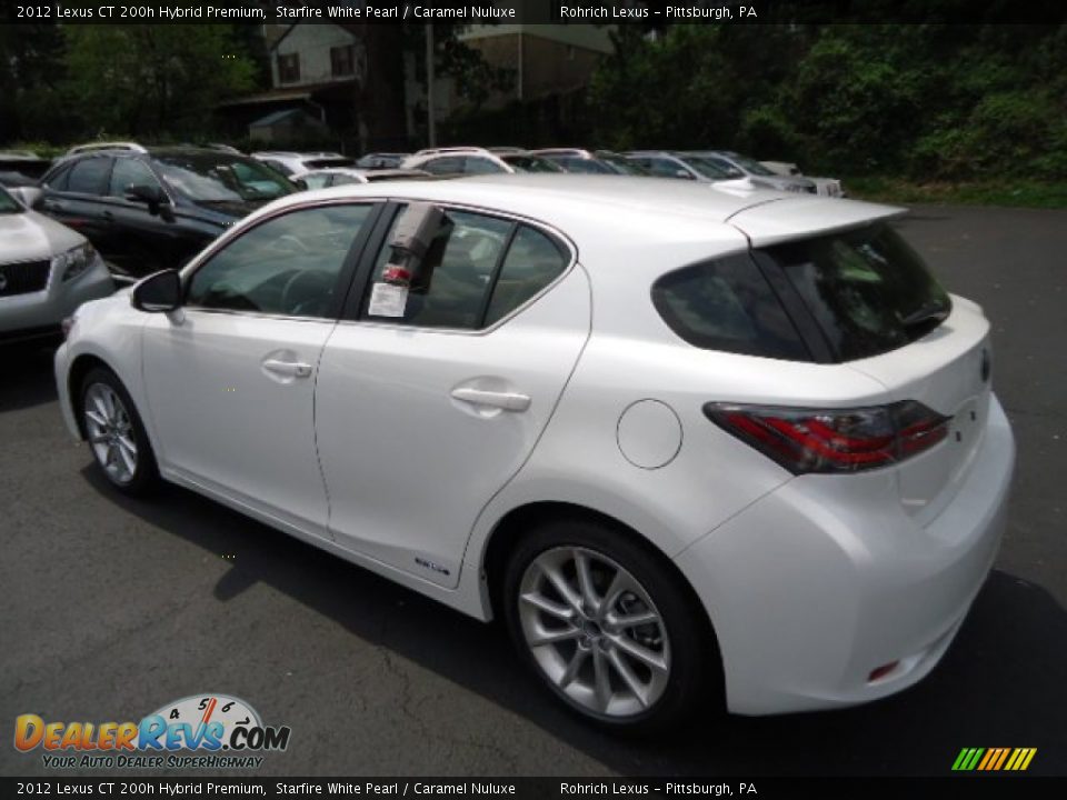 2012 Lexus CT 200h Hybrid Premium Starfire White Pearl / Caramel Nuluxe Photo #2