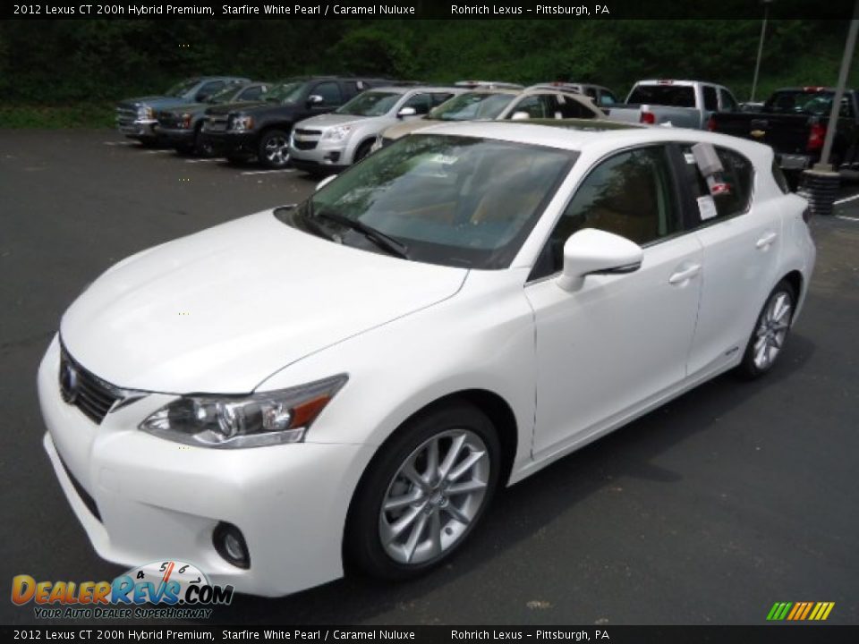 2012 Lexus CT 200h Hybrid Premium Starfire White Pearl / Caramel Nuluxe Photo #8