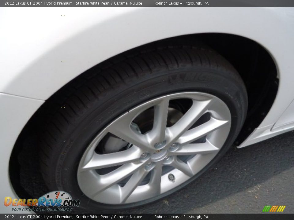 2012 Lexus CT 200h Hybrid Premium Starfire White Pearl / Caramel Nuluxe Photo #9