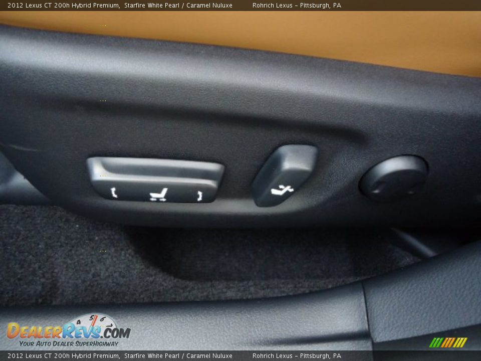 2012 Lexus CT 200h Hybrid Premium Starfire White Pearl / Caramel Nuluxe Photo #15