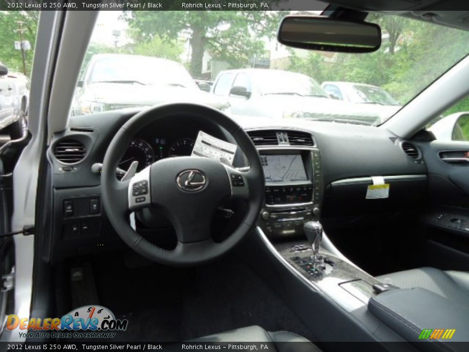 2012 Lexus IS 250 AWD Tungsten Silver Pearl / Black Photo #12