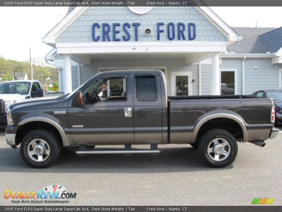 2005 Ford F250 Super Duty Lariat SuperCab 4x4 Dark Stone Metallic / Tan Photo #1