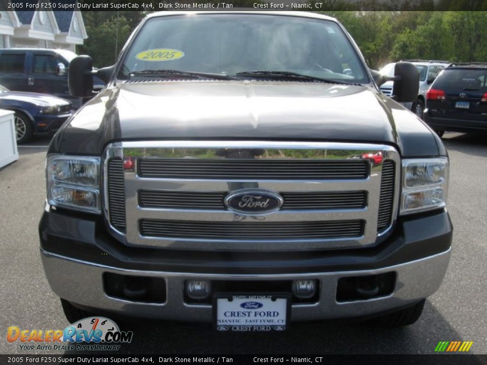 2005 Ford F250 Super Duty Lariat SuperCab 4x4 Dark Stone Metallic / Tan Photo #3