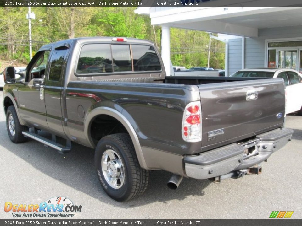 2005 Ford F250 Super Duty Lariat SuperCab 4x4 Dark Stone Metallic / Tan Photo #7