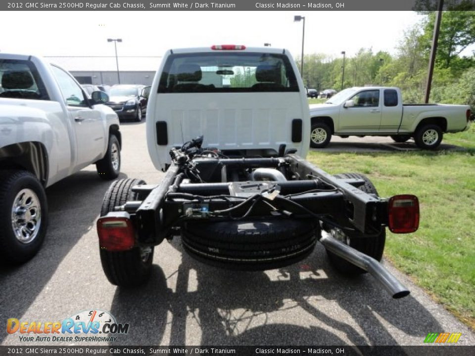 2012 GMC Sierra 2500HD Regular Cab Chassis Summit White / Dark Titanium Photo #3