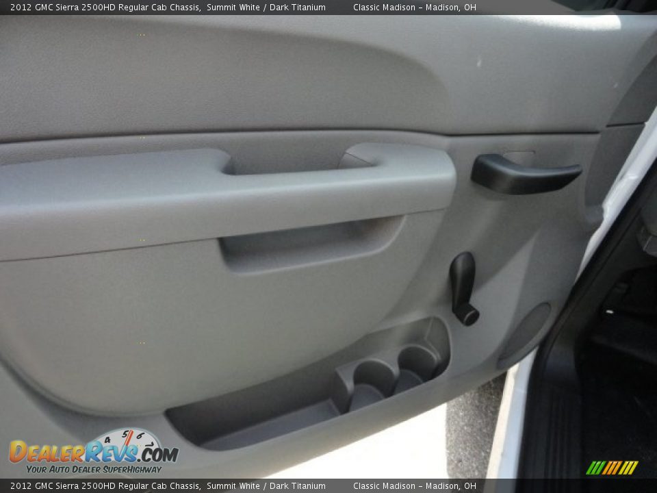 2012 GMC Sierra 2500HD Regular Cab Chassis Summit White / Dark Titanium Photo #5