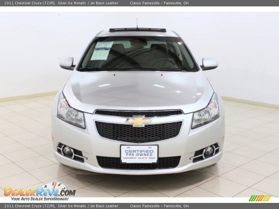 2011 Chevrolet Cruze LTZ/RS Silver Ice Metallic / Jet Black Leather Photo #2