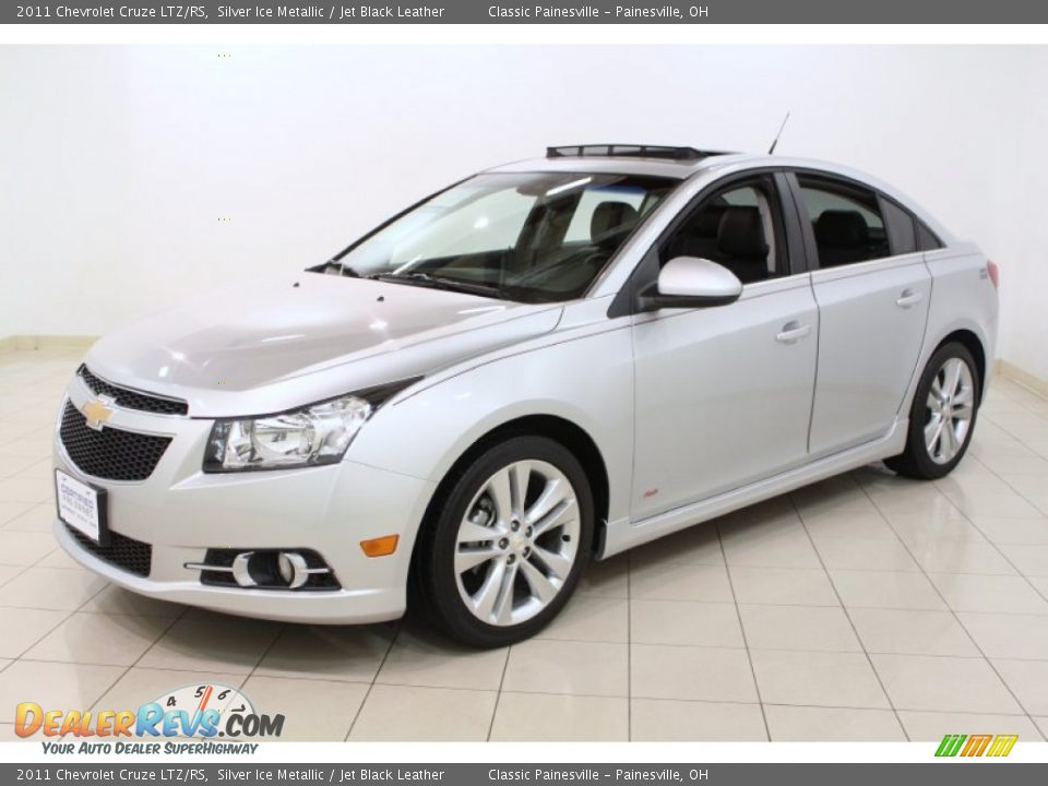 2011 Chevrolet Cruze LTZ/RS Silver Ice Metallic / Jet Black Leather Photo #3