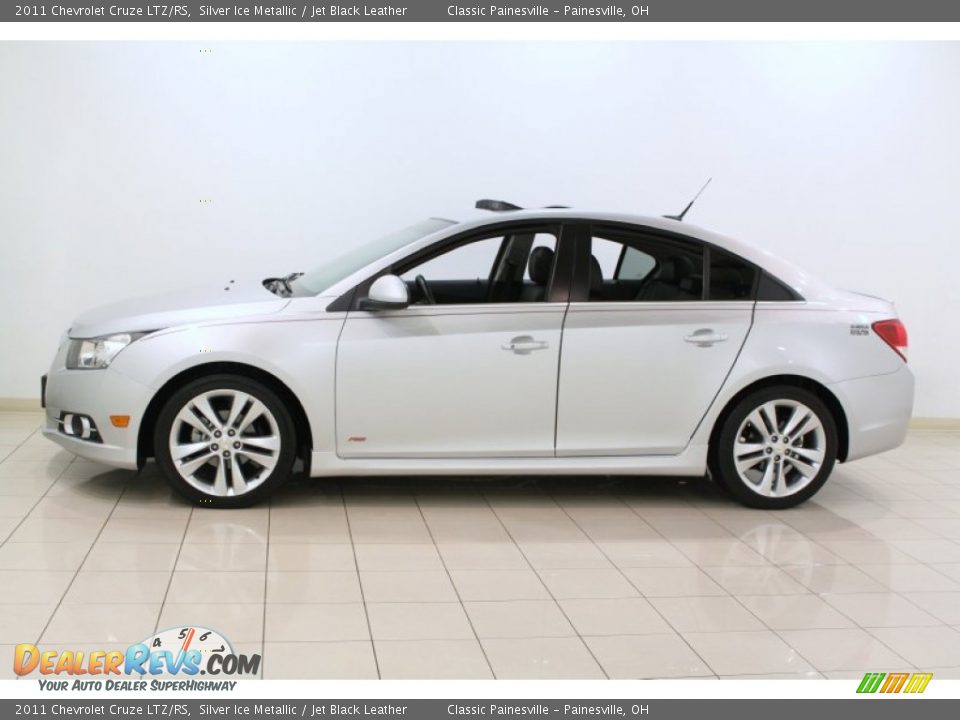 2011 Chevrolet Cruze LTZ/RS Silver Ice Metallic / Jet Black Leather Photo #4