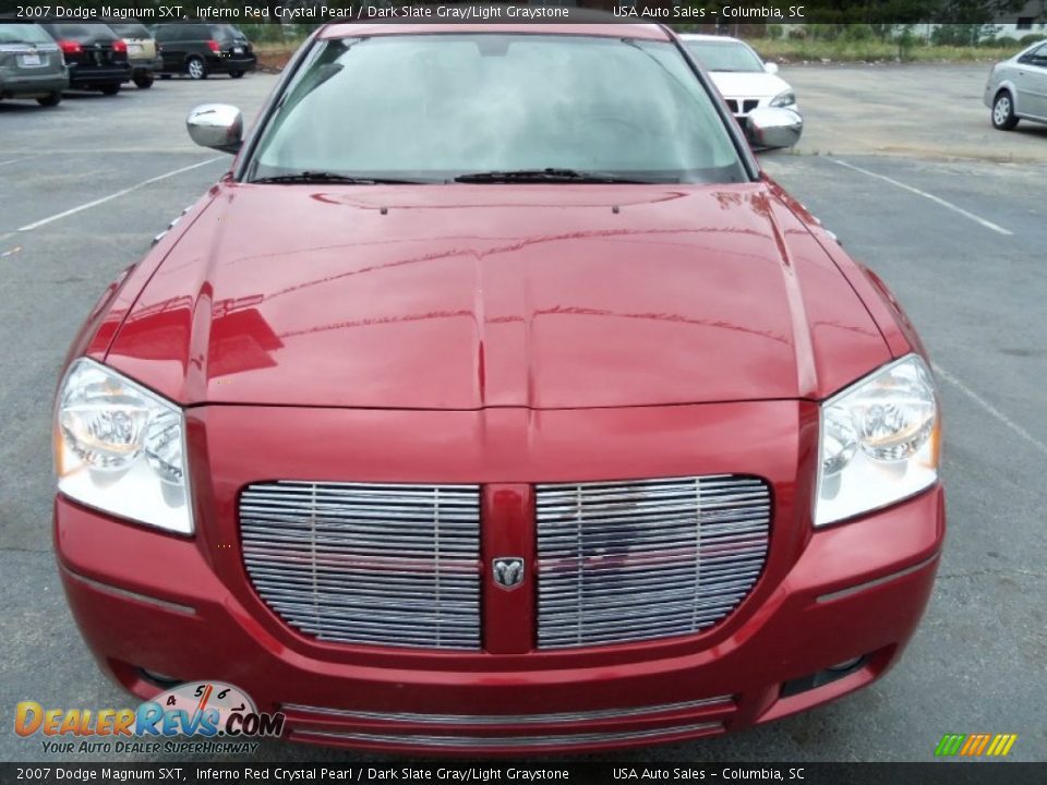 2007 Dodge Magnum SXT Inferno Red Crystal Pearl / Dark Slate Gray/Light Graystone Photo #2