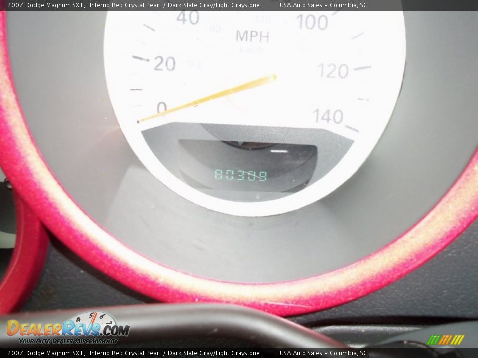 2007 Dodge Magnum SXT Inferno Red Crystal Pearl / Dark Slate Gray/Light Graystone Photo #12