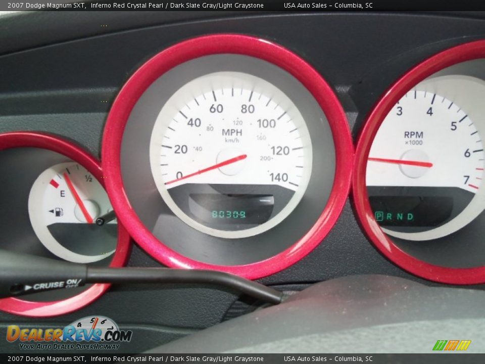 2007 Dodge Magnum SXT Inferno Red Crystal Pearl / Dark Slate Gray/Light Graystone Photo #14