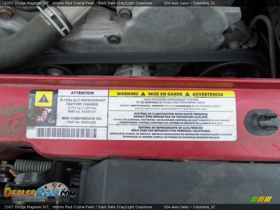 2007 Dodge Magnum SXT Inferno Red Crystal Pearl / Dark Slate Gray/Light Graystone Photo #32